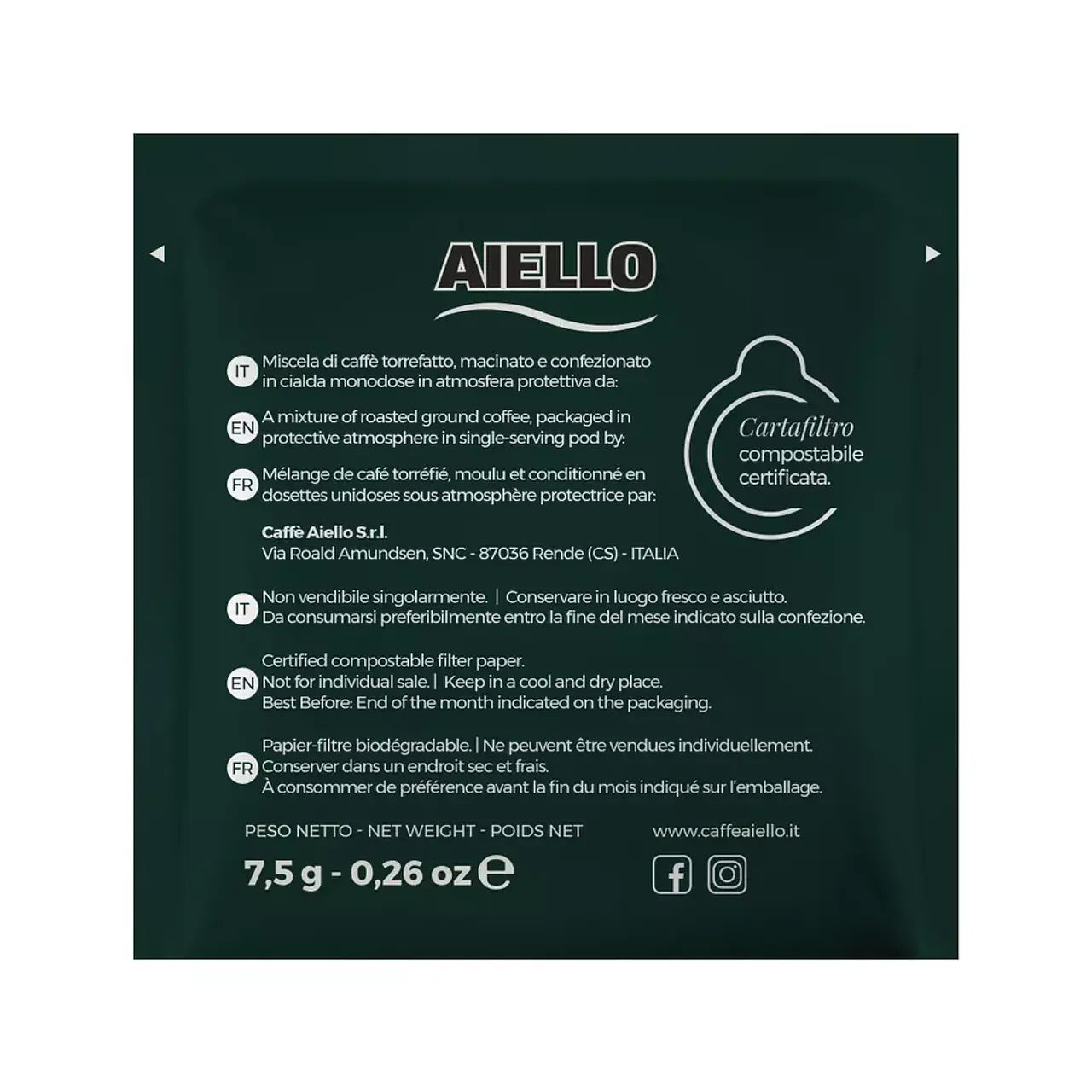 Cialde 150 Pods E.S.E. Latina